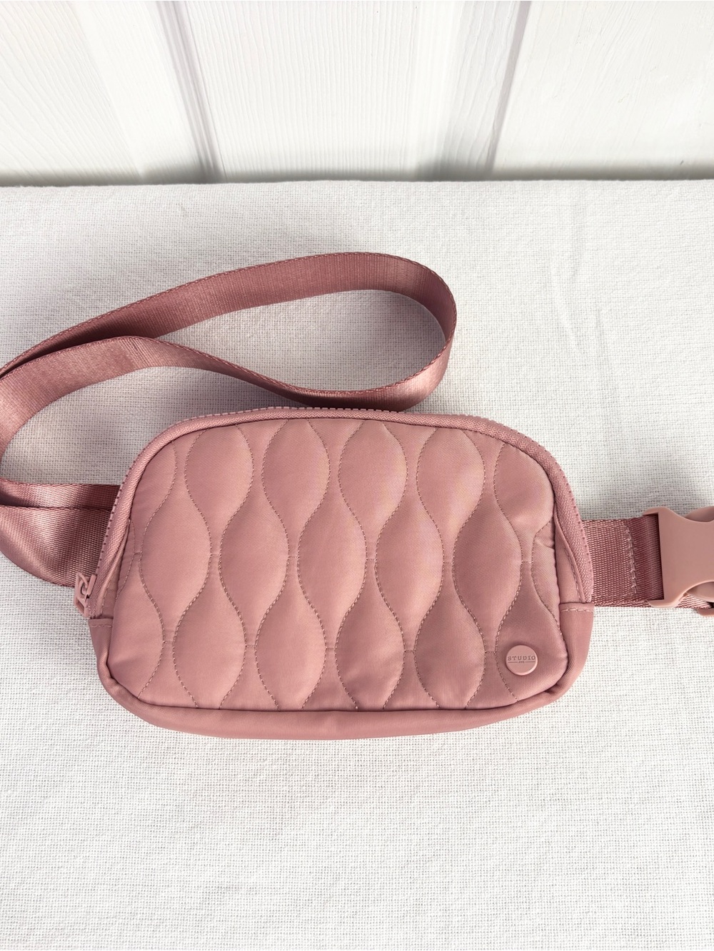 NEW Studio NYC light pink Fanny Pack Waist Belt Bag With 42in Adjustable Strap